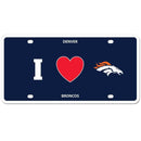 Automotive Accessories NFL - Denver Broncos Styrene License Plate JM Sports-7
