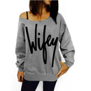 Autumn Hoodies Plus Size Women Sweatshirts Sexy Red Big Lips Printed Off Shoulder Long Sleeve harajuku Pullovers Hoodie 2018-Gray and letter-XXL-JadeMoghul Inc.
