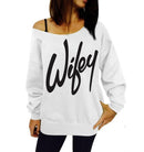 Autumn Hoodies Plus Size Women Sweatshirts Sexy Red Big Lips Printed Off Shoulder Long Sleeve harajuku Pullovers Hoodie 2018-White and letter-XXL-JadeMoghul Inc.