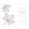 Autumn Leaf Invitation Berry (Pack of 1)-Invitations & Stationery Essentials-Chocolate Brown-JadeMoghul Inc.