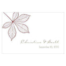 Autumn Leaf Large Rectangular Tag Berry (Pack of 1)-Wedding Favor Stationery-Plum-JadeMoghul Inc.