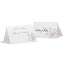 Autumn Leaf Place Card With Fold Berry (Pack of 1)-Table Planning Accessories-Chocolate Brown-JadeMoghul Inc.