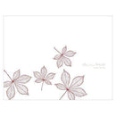 Autumn Leaf Program Berry (Pack of 1)-Wedding Ceremony Stationery-Vintage Pink-JadeMoghul Inc.