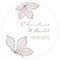 Autumn Leaf Small Sticker Berry (Pack of 1)-Wedding Favor Stationery-Navy Blue-JadeMoghul Inc.