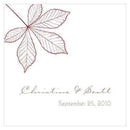 Autumn Leaf Square Tag Berry (Pack of 1)-Wedding Favor Stationery-Ruby-JadeMoghul Inc.