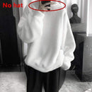 Autumn Winter Coats Soild Sweet Hooded Women Harajuku Loose Casual Warm Hoodies Ladies Fleece Flannel Pullover Female Sweatshirt AExp