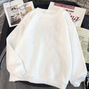 Autumn Winter Coats Soild Sweet Hooded Women Harajuku Loose Casual Warm Hoodies Ladies Fleece Flannel Pullover Female Sweatshirt AExp