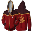 Avatar: The Last Airbender Hoodie 3D Printed Zip Up Polyester Hip Hop Men Hooded Hoodie for Spring Autumn Sportswear AExp