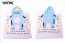 YATFIML Baby Bath Towel Child Cotton Animals Swim Robes Boys And Girls Hooded Cute Bathrobe Beach Pool Swimming Poncho Style
