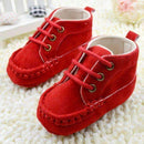 Baby Boy Faux Suede Soft Sole Shoes-Red-3-JadeMoghul Inc.