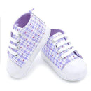 Baby Boy/ Girl Soft Sole Casual Canvas Shoes-Purple Plaid-3-JadeMoghul Inc.