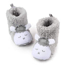 Baby Boy Winter Fur Lined Suede Boots-Grey-0-6 Months-JadeMoghul Inc.