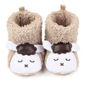 Baby Boy Winter Fur Lined Suede Boots-Khaki 1-0-6 Months-JadeMoghul Inc.