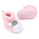 Baby Boy Winter Fur Lined Suede Boots-Pink-0-6 Months-JadeMoghul Inc.