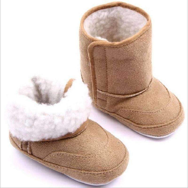 Baby Boy Winter Fur Lined Suede Boots-SH0433L-0-6 Months-JadeMoghul Inc.