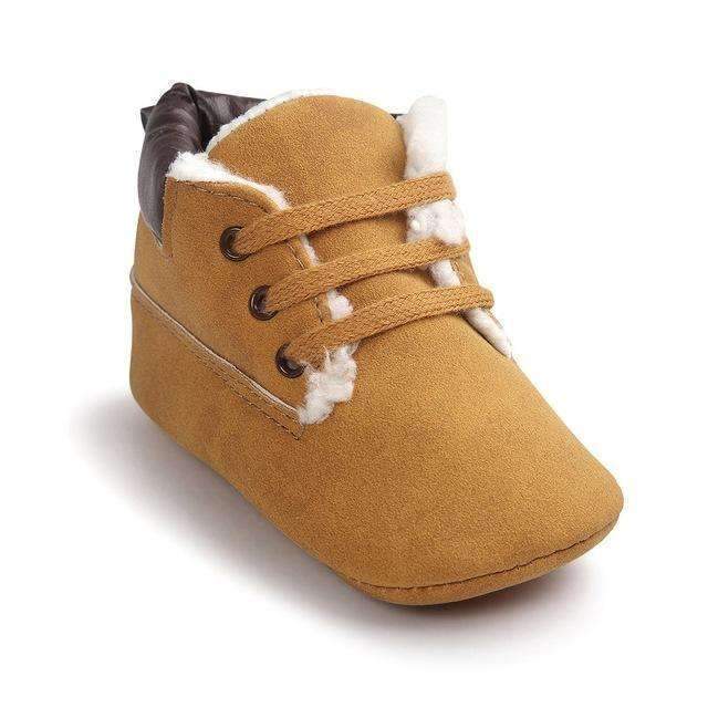 Baby Boy Winter Fur Lined Suede Boots-WLB039QC-0-6 Months-JadeMoghul Inc.
