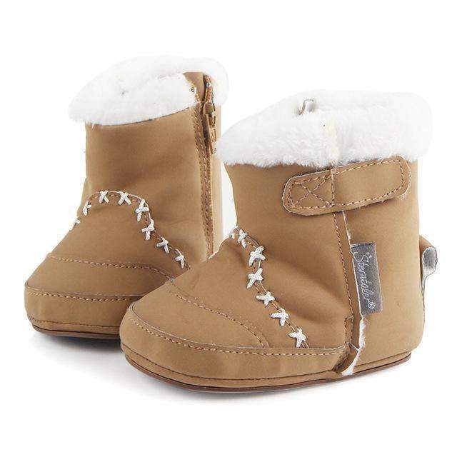 Baby Boy Winter Fur Lined Suede Boots-ZZY0213K-0-6 Months-JadeMoghul Inc.