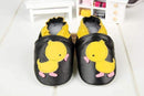 Baby Boys Genuine Cow Leather Applique Design Moccasins-Black duck-4.5-JadeMoghul Inc.