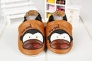 Baby Boys Genuine Cow Leather Applique Design Moccasins-brown monkey-4.5-JadeMoghul Inc.