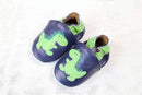 Baby Boys Genuine Cow Leather Applique Design Moccasins-dinosaur-4.5-JadeMoghul Inc.
