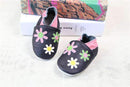Baby Boys Genuine Cow Leather Applique Design Moccasins-flower-4.5-JadeMoghul Inc.