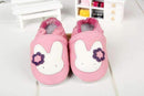Baby Boys Genuine Cow Leather Applique Design Moccasins-Pink rabbit-4.5-JadeMoghul Inc.