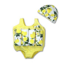 Baby Boys/Girls Cartoon Lemon Swimwear Safty Kids EVA Survival Float Swimsuit Detachable Children Jumpsuits Life Jacket-Lemon Asian Size XXL-JadeMoghul Inc.