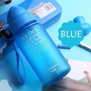 Baby Feeding water bottle Portable no spill Cup My plastic bottle Children`s small kettle with straw Food Grade Slide cover copo-blue-JadeMoghul Inc.