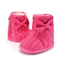 Baby Girl Cable Knit Soft Winter Booties-Grey-1-JadeMoghul Inc.