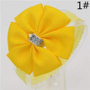 Baby girl hair bowknot ribbon Headband newborn toddler bow flower Hair Band Handmade hair accessories for children-1-One Size-JadeMoghul Inc.