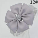 Baby girl hair bowknot ribbon Headband newborn toddler bow flower Hair Band Handmade hair accessories for children-12-One Size-JadeMoghul Inc.
