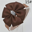 Baby girl hair bowknot ribbon Headband newborn toddler bow flower Hair Band Handmade hair accessories for children-15-One Size-JadeMoghul Inc.
