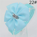 Baby girl hair bowknot ribbon Headband newborn toddler bow flower Hair Band Handmade hair accessories for children-22-One Size-JadeMoghul Inc.