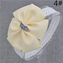 Baby girl hair bowknot ribbon Headband newborn toddler bow flower Hair Band Handmade hair accessories for children-4-One Size-JadeMoghul Inc.