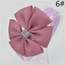 Baby girl hair bowknot ribbon Headband newborn toddler bow flower Hair Band Handmade hair accessories for children-6-One Size-JadeMoghul Inc.