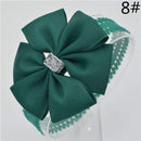 Baby girl hair bowknot ribbon Headband newborn toddler bow flower Hair Band Handmade hair accessories for children-8-One Size-JadeMoghul Inc.