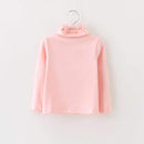 Baby Girl Lotus Leaf Sleeves Shirt Skirt Toddler Pink White Color A-line Baby Girls Dress Solid Princess Baby Girl's Clothing-F-9M-JadeMoghul Inc.