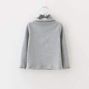 Baby Girl Lotus Leaf Sleeves Shirt Skirt Toddler Pink White Color A-line Baby Girls Dress Solid Princess Baby Girl's Clothing-H-9M-JadeMoghul Inc.