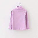 Baby Girl Lotus Leaf Sleeves Shirt Skirt Toddler Pink White Color A-line Baby Girls Dress Solid Princess Baby Girl's Clothing-P-9M-JadeMoghul Inc.