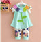 Baby Girl Summer Applique Flower Dress And Tights Set-Sky Blue-12M-JadeMoghul Inc.