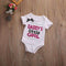 Baby Girl Summer Short Sleeve Daddy's Girl Print Bodysuit-White-0-3 months-JadeMoghul Inc.