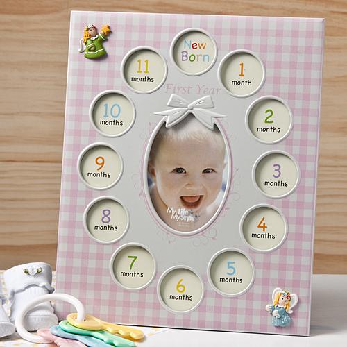 Baby Girl&rsquo;s First Year collage frames-Boy Wedding / Ring bearer-JadeMoghul Inc.