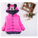 Baby Girls Coat & Jacket Children Outerwear winter Hooded coats Winter Jacket Fashion Kids Coat children's Warm Girls clothing-rose red-3M-JadeMoghul Inc.