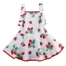 Baby Girls Kids Strawberry Princess Romper Dress Lovely Summer Printing Casual Dress Outfit Clothes For 0-2Y Girls-White-6M-JadeMoghul Inc.