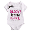 Baby Girls' "Mommy's Little Princess"/"Daddy's Little Girl" Romper-White-0-3 months-JadeMoghul Inc.