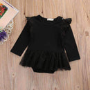 Baby Girls One-Piece Tutu Romper-Black-6M-JadeMoghul Inc.