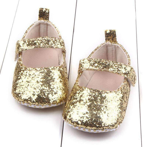 Baby Girls Sequin Glitter Soft Sole Party Shoes-Black-1-JadeMoghul Inc.