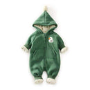 Baby Infant Winter Cotton Plush Snowsuit Zipper Design Newborn Baby Girl Boys Clothes Snowsuit For Boys Winter Coats-Sky Blue-6M-JadeMoghul Inc.