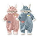 Baby Infant Winter Cotton Plush Snowsuit Zipper Design Newborn Baby Girl Boys Clothes Snowsuit For Boys Winter Coats-Sky Blue-6M-JadeMoghul Inc.