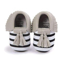 Baby Moccasins Shoes Baby Soft PU Leather Tassel Girls Bow Moccs Moccasin Bow First Walkers-BWH-0-6 Months-JadeMoghul Inc.